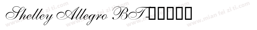 Shelley Allegro BT字体转换
